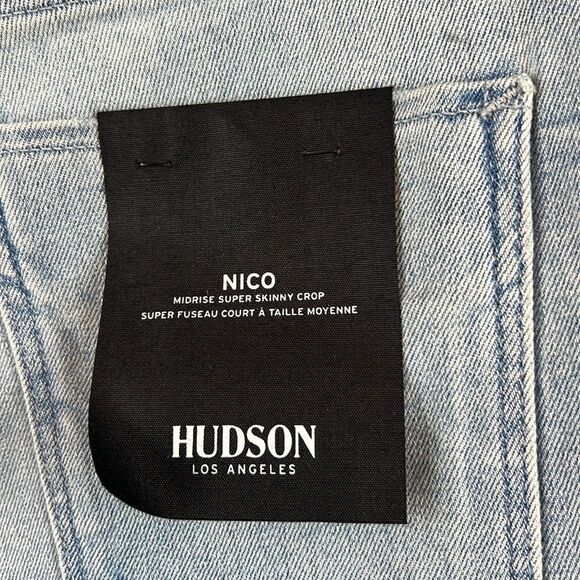 Hudson Jeans Nico Mid-Rise Super Skinny Jeans- Baby Love- Size 31- NWT - Picture 7 of 13